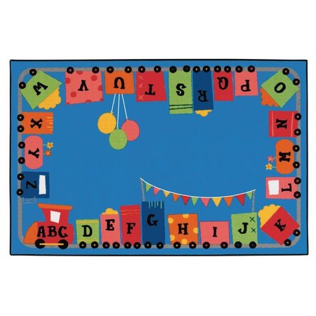 CARPETS FOR KIDS 6 x 9 ft. Alphabet Fun Train RugRectangle 72.8